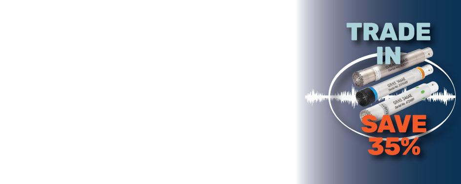 GRAS begins a trade-in campaign—huge discount on microphones